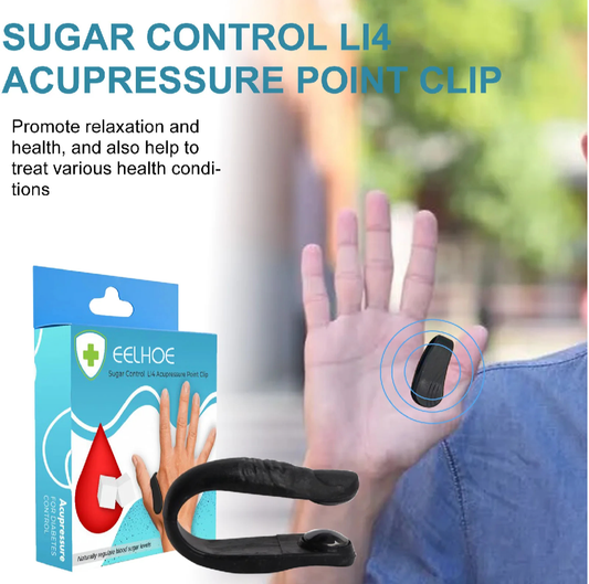 Sugar Control Acupressure Clip for Diabetics Sugar Oontrol LI4 Acupressure Point Clip Headache Relief Product, Headache Migraine &Tension Relief